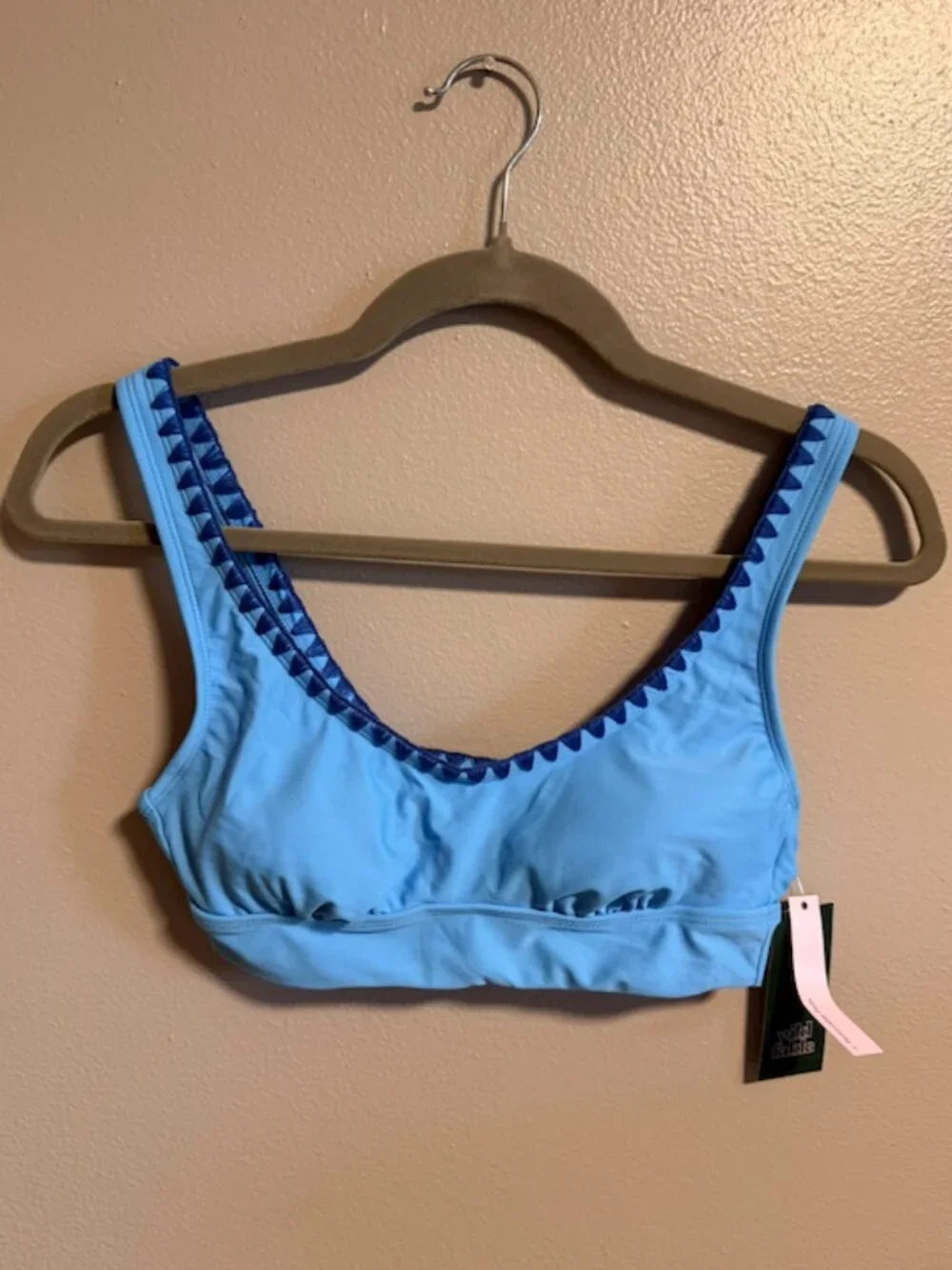 NWT Blue Bikini Top Size Small
